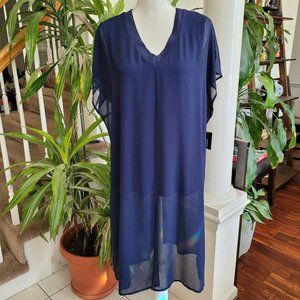 Alfani Tunic W/ Chiffon Overlay 💙